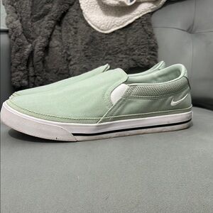 Nike Light Green Slip-On Shoes